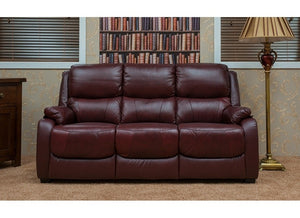Parker Sofa - Half Leather - Wine