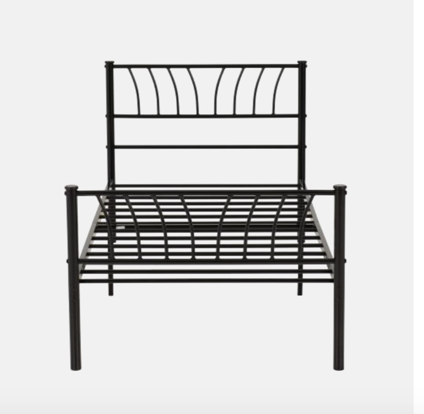 Harlow bed frame black metal