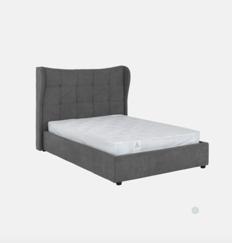 Verona Ottoman Storage Bed – Grey Fabric (Available in 4'6" & 5')