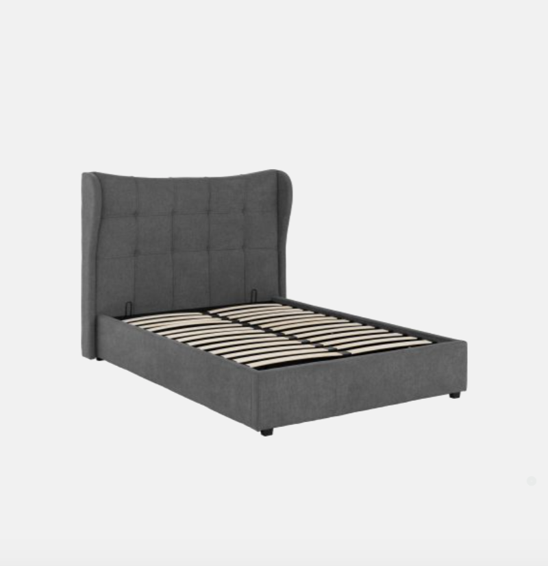 Verona Ottoman Storage Bed – Grey Fabric (Available in 4'6" & 5')