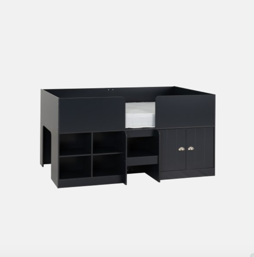 Orlando Low SleeperBed Dark Grey