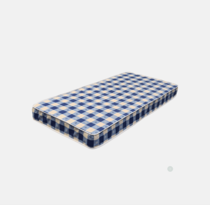 Budget Single Mattress - Blue Check