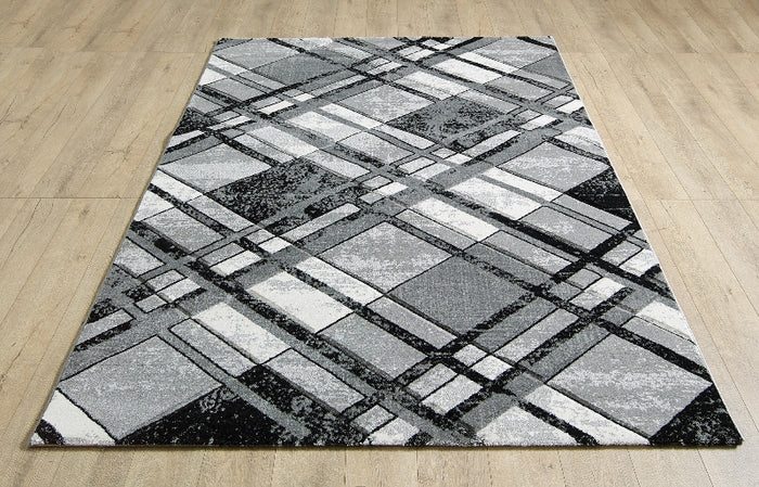 Accra Rug - Grey Black