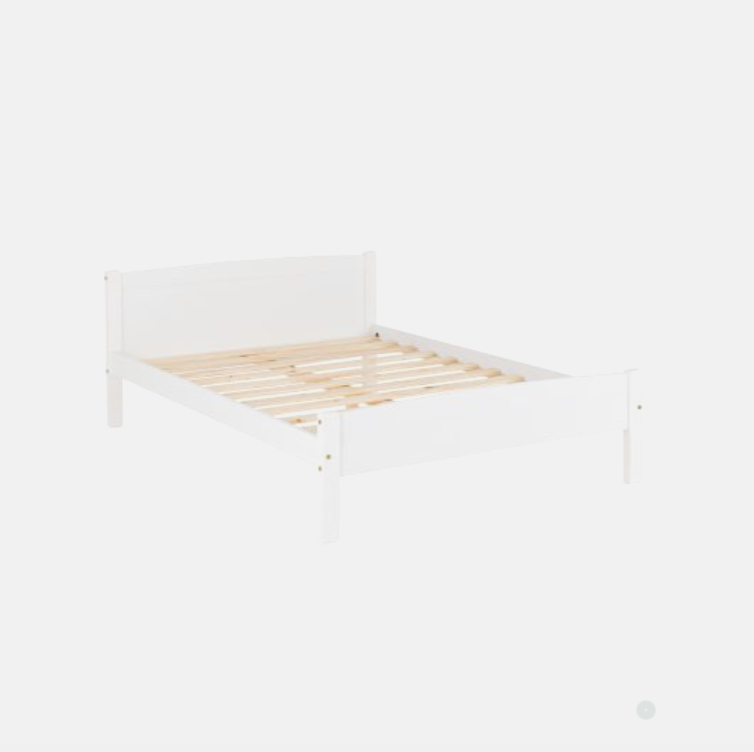 Amber Bed - White (Available in 3' and 4'6")