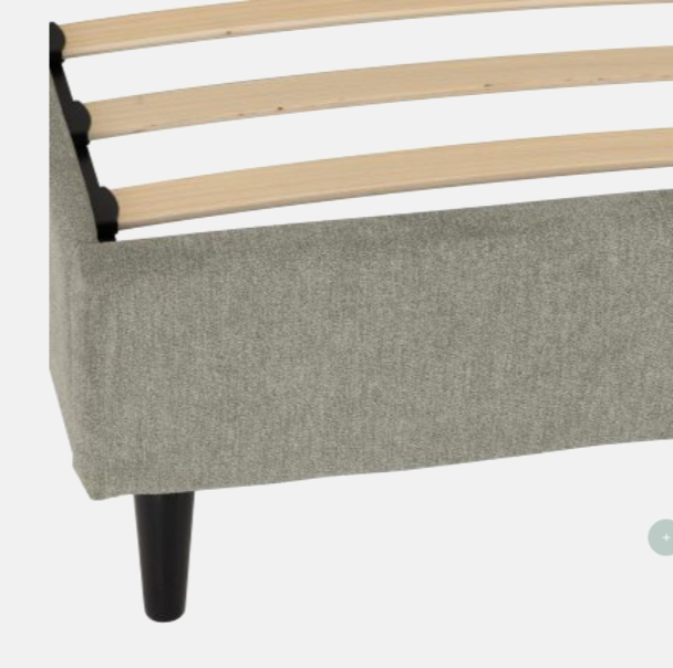Amelia Bed Dark Grey Fabric (available in 4'6" and 5')