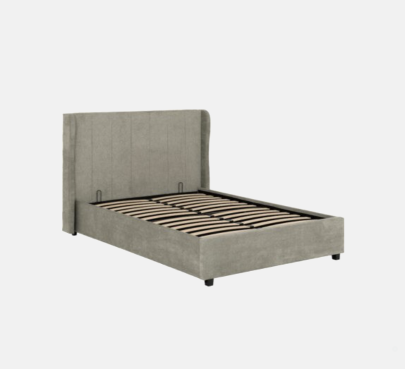 Amelia Bed Dark Grey Fabric Storage Bed (available in 4'6")