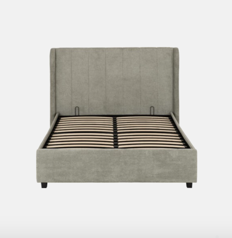 Amelia Bed Dark Grey Fabric Storage Bed (available in 4'6")