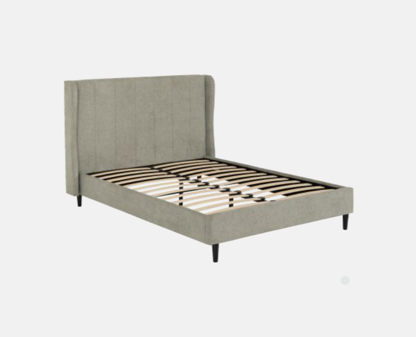Amelia Bed Dark Grey Fabric (available in 4'6" and 5')