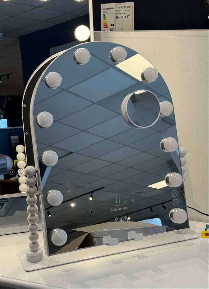 Arched Hollywood Glamour Mirror