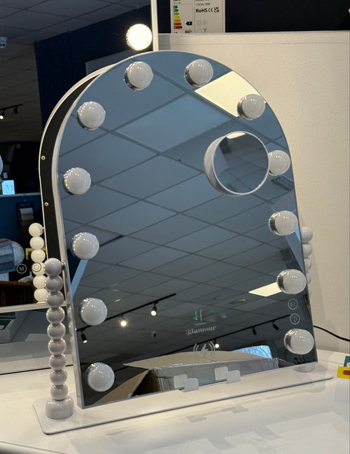 Arched Hollywood Glamour Mirror