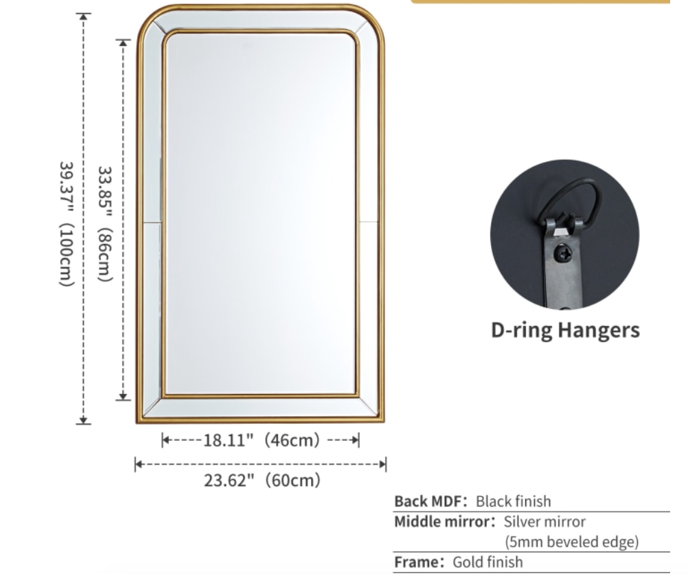 Aurielle Arched Mirror