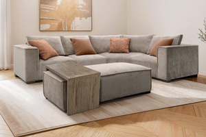 Bodhi Corner sofa Modular Arm LHF (Available in Mink & Olive)