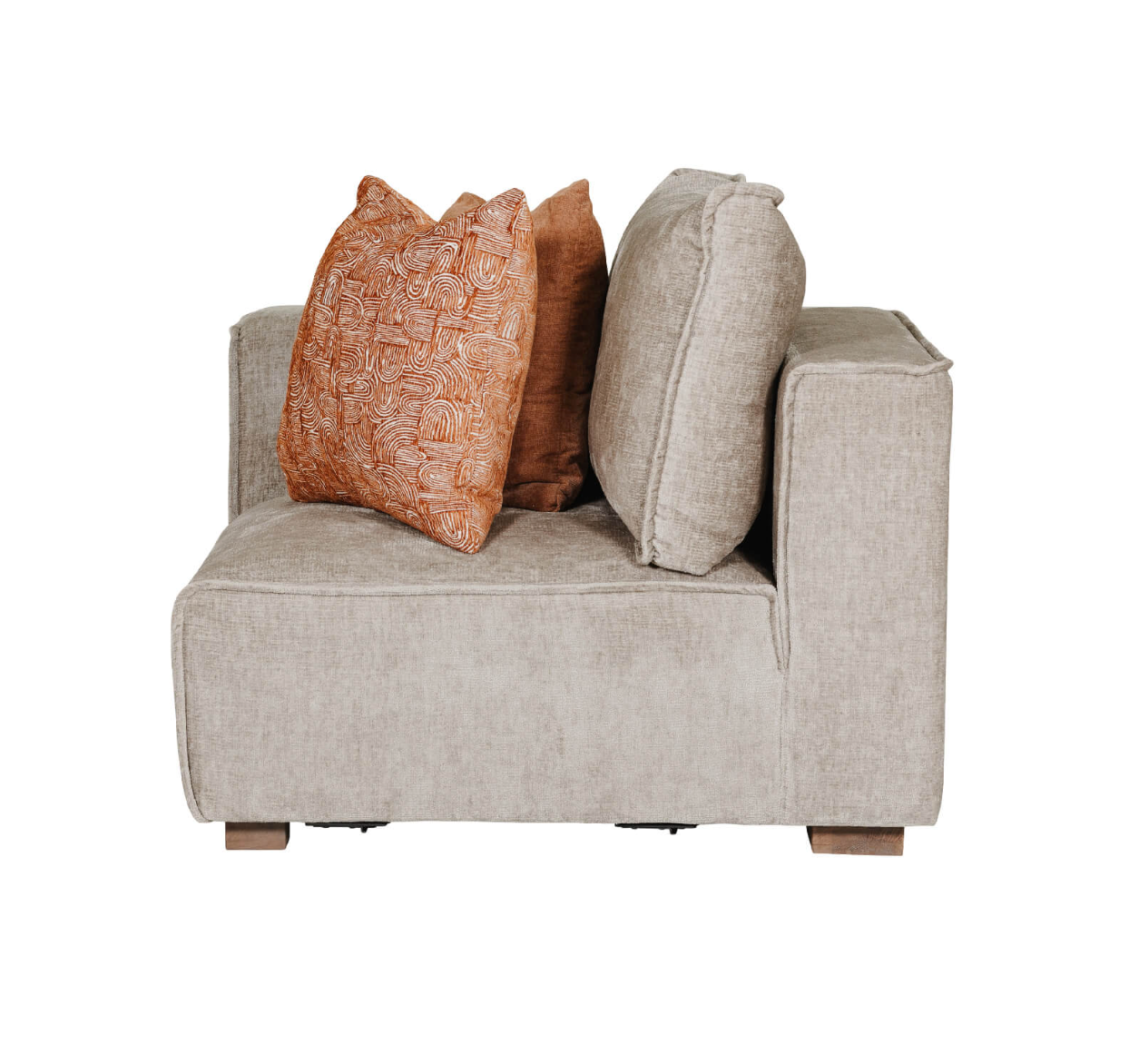 Bodhi Corner sofa Modular Arm LHF (Available in Mink & Olive)
