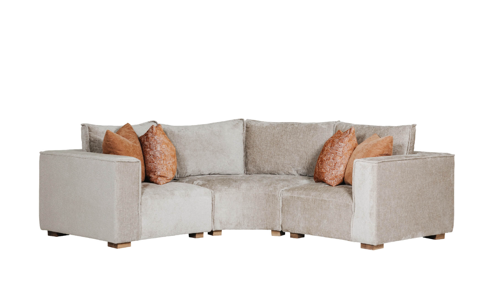 Bodhi Corner sofa Modular Arm LHF (Available in Mink & Olive)