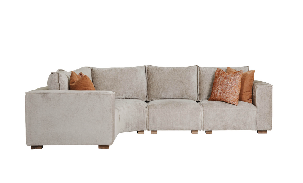 Bodhi Corner sofa Modular Arm LHF (Available in Mink & Olive)