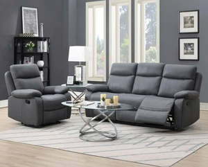 Bristol Recliner Sofa Dark Grey