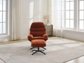 Rust Clark Leisure Chairs With Footstool