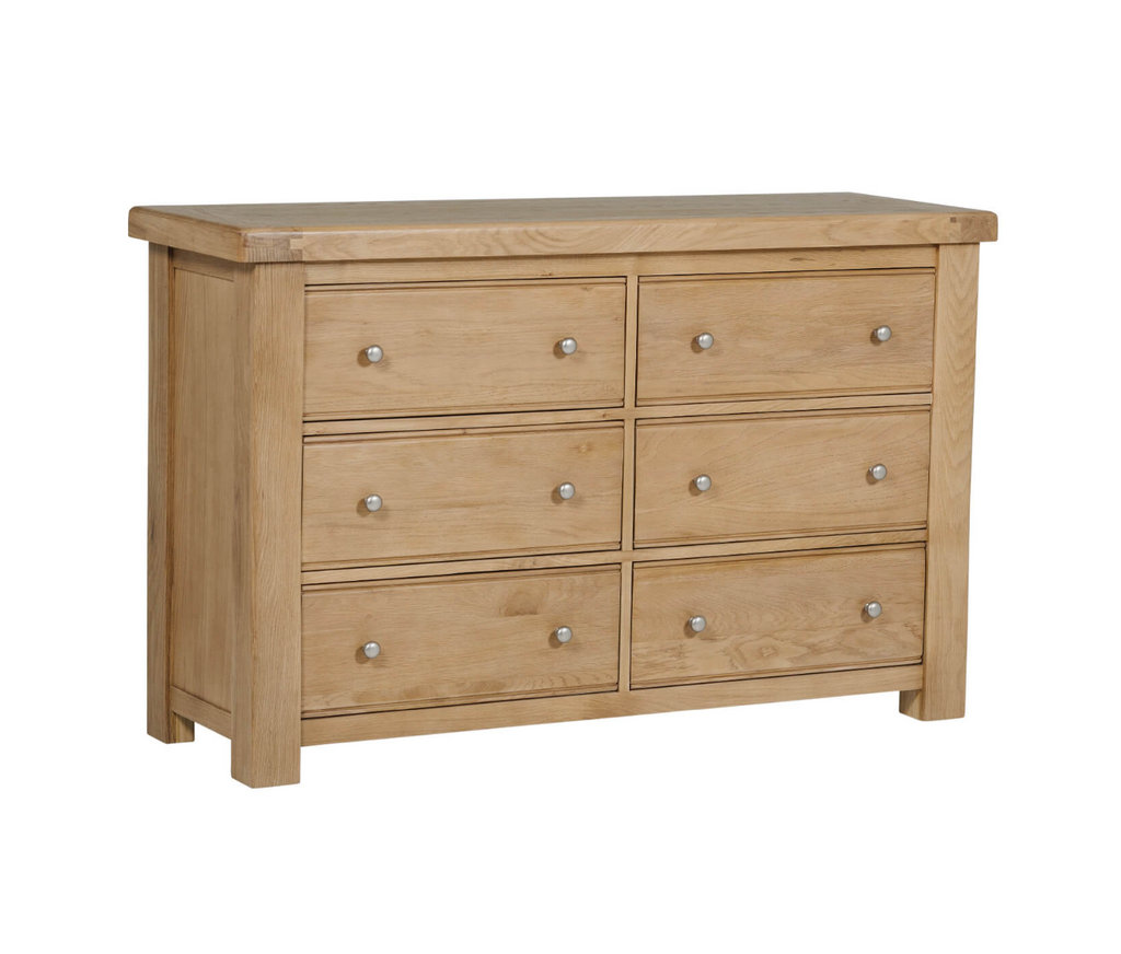 Delaney 6 Drawer Dressing Chest – Oak