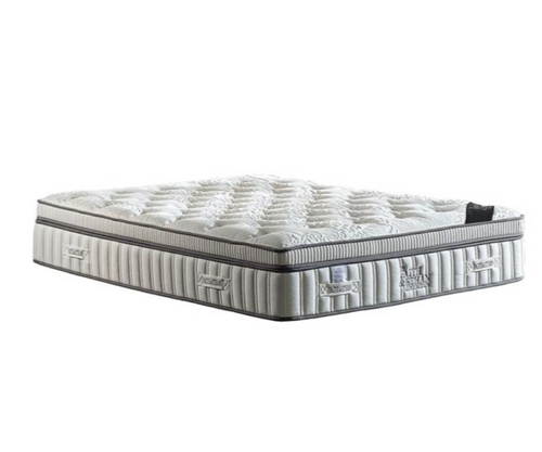 Mattress with brand logo on a white background