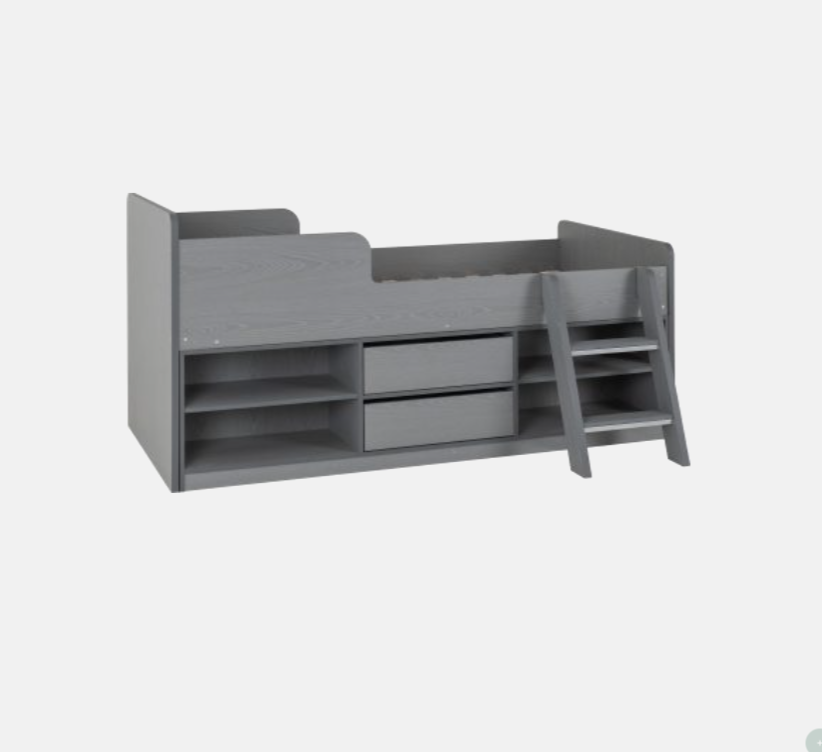Felix Low Sleeper Bed-Grey