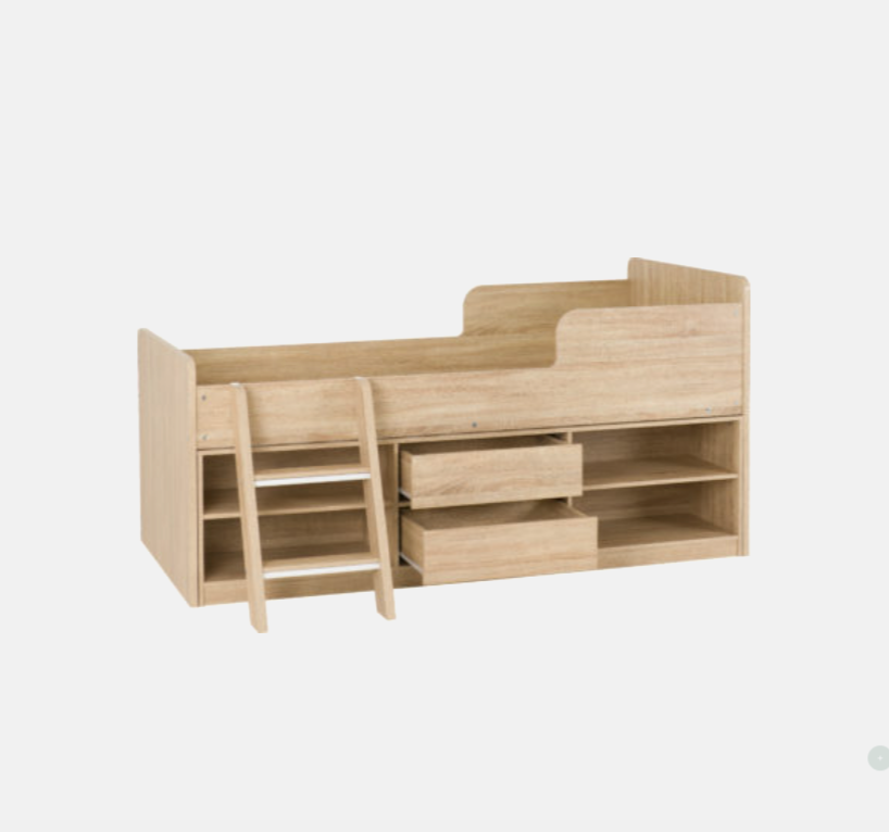 Felix Low Sleeper Bed-Oak