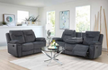 Finley Recliner Sofa Grey Fabric