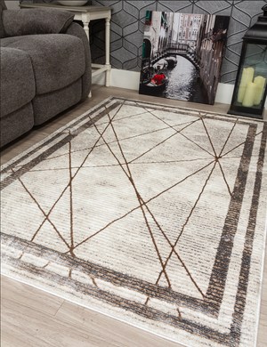 Glitz Art Deco – Beige Rug