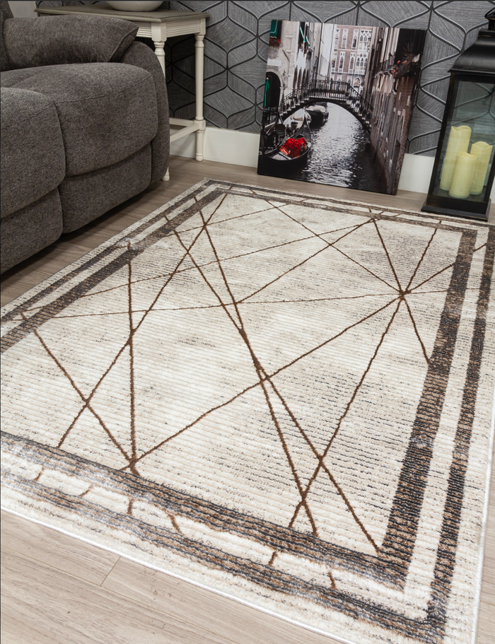 Glitz Art Deco – Beige Rug