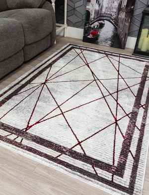 Glitz Art Deco – Red Rug