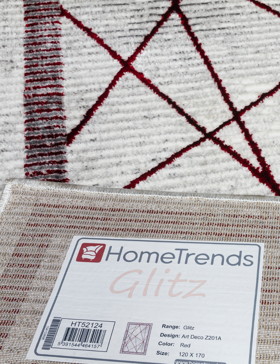 Glitz Art Deco – Red Rug