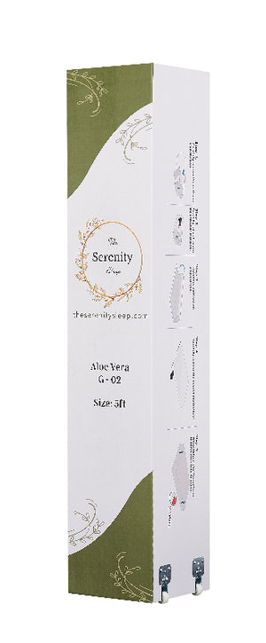 Serenity Aloe Vera product packaging on a white background