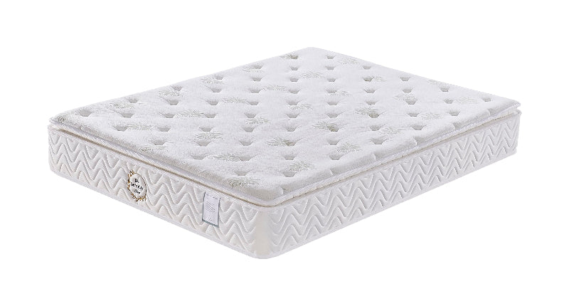 White mattress on a white background