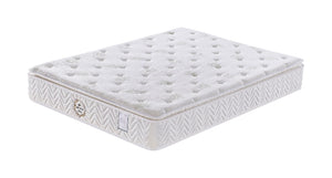 White mattress on a white background