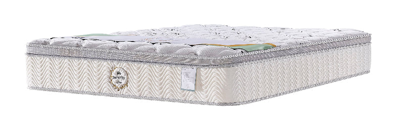 Mattress with brand logo on a white background