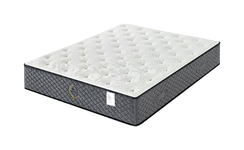 Gray and white mattress on a white background