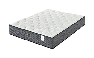 Gray and white mattress on a white background