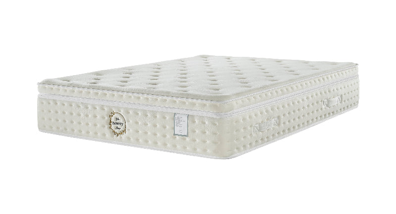 White mattress on a white background
