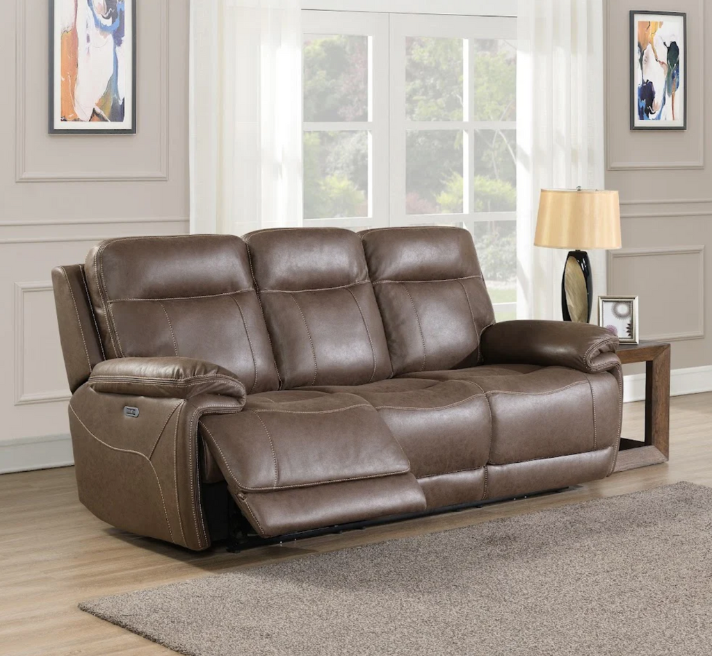 Glenwood 3 Seater Sofa Electric Recliner Chestnut
