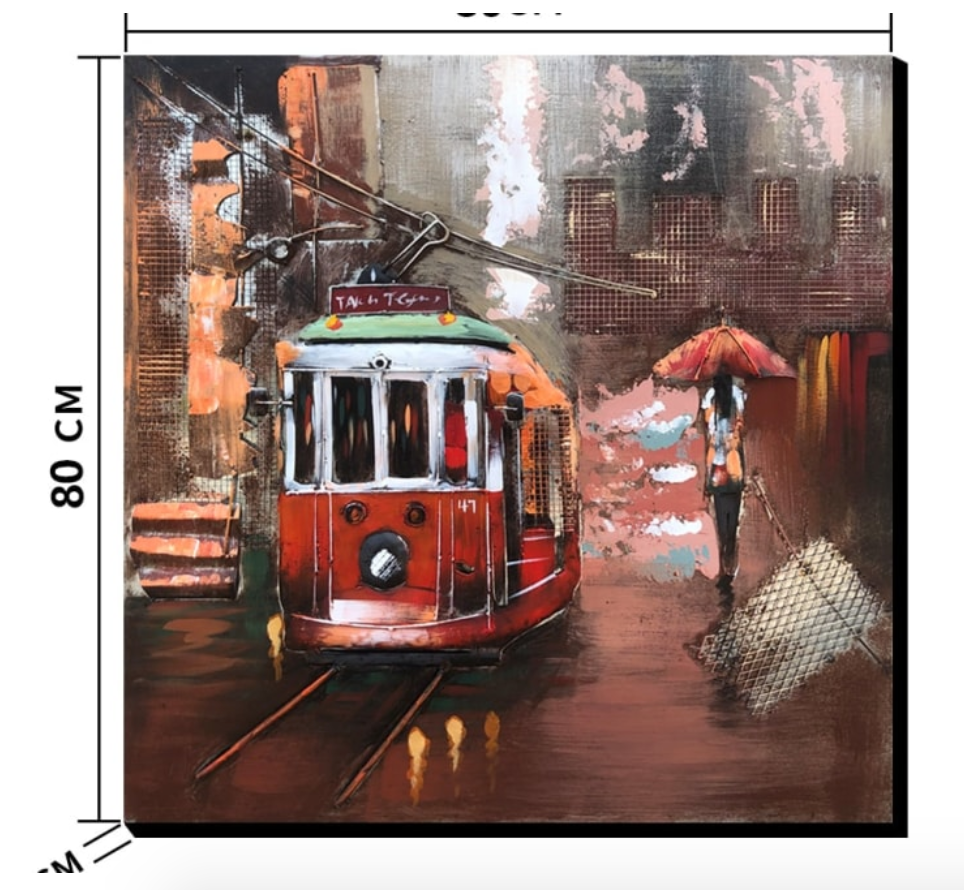 Golden Gate Tram Decor Art
