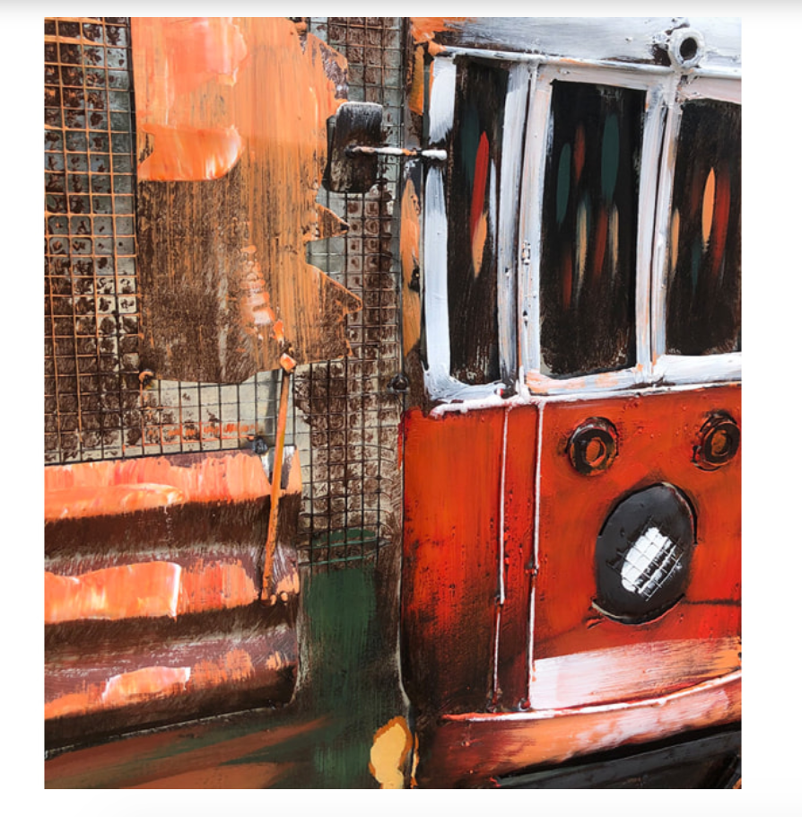 Golden Gate Tram Wall Art.