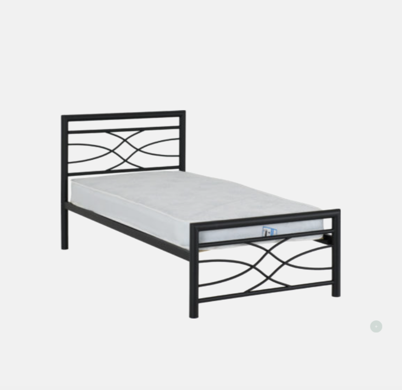 Kelly Metal Bed Frame – Black
