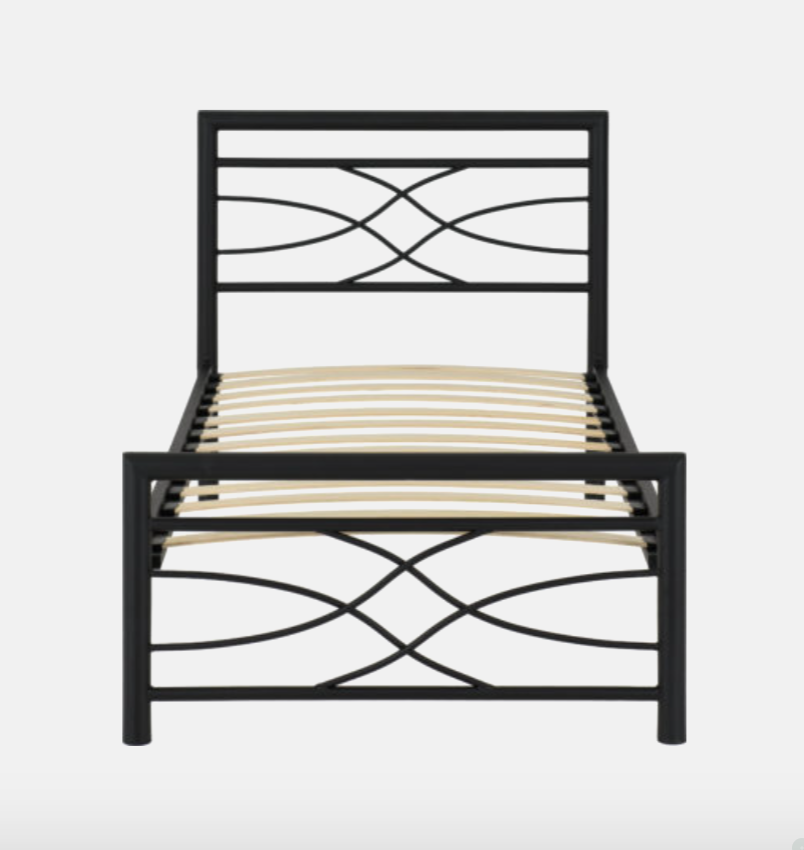 Kelly Metal Bed Frame – Black