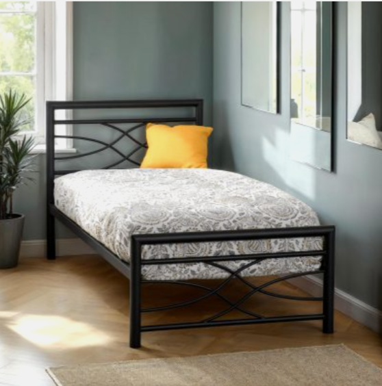Kelly Metal Bed Frame – Black