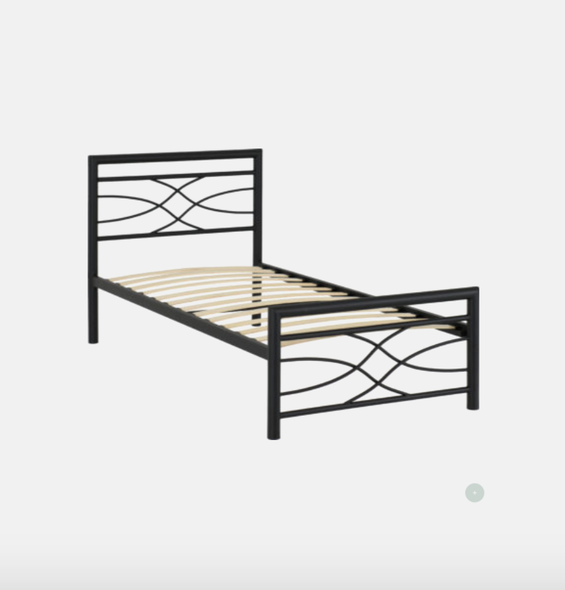 Kelly Metal Bed Frame – Black