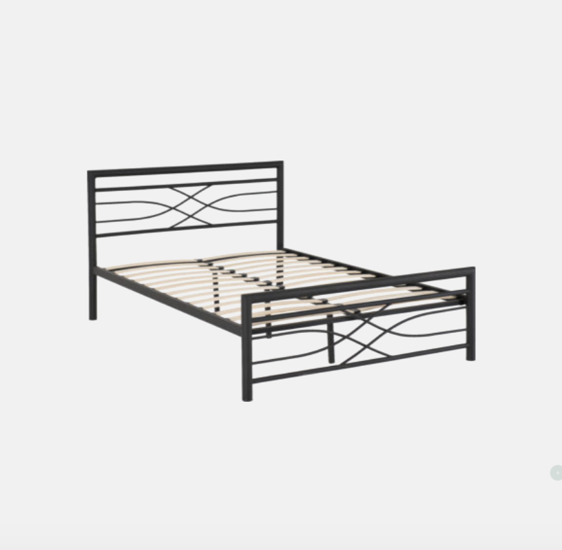 Kelly Metal Bed Frame – Black