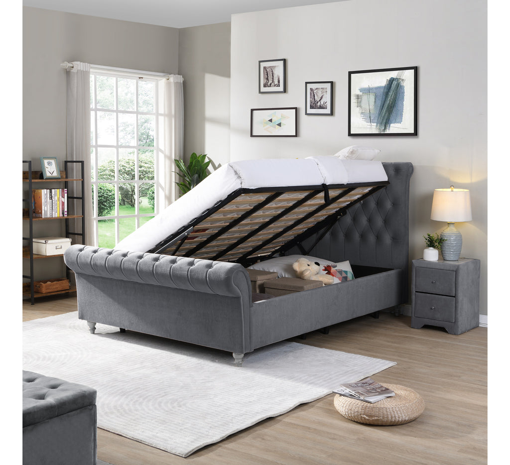 Kilkenny Grey Side Gas-Lift Bed