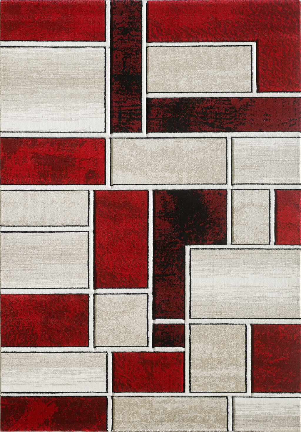 Lagos Rug - Cream Red