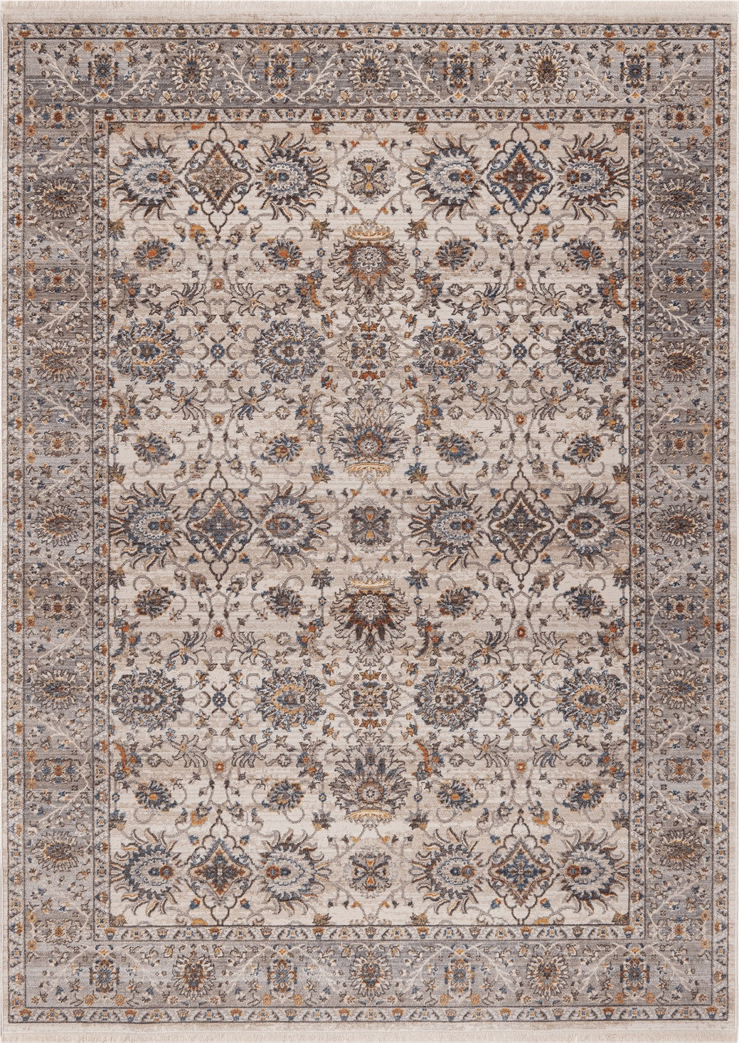 Rug features coiled wool texture, neutral tones, and durable design