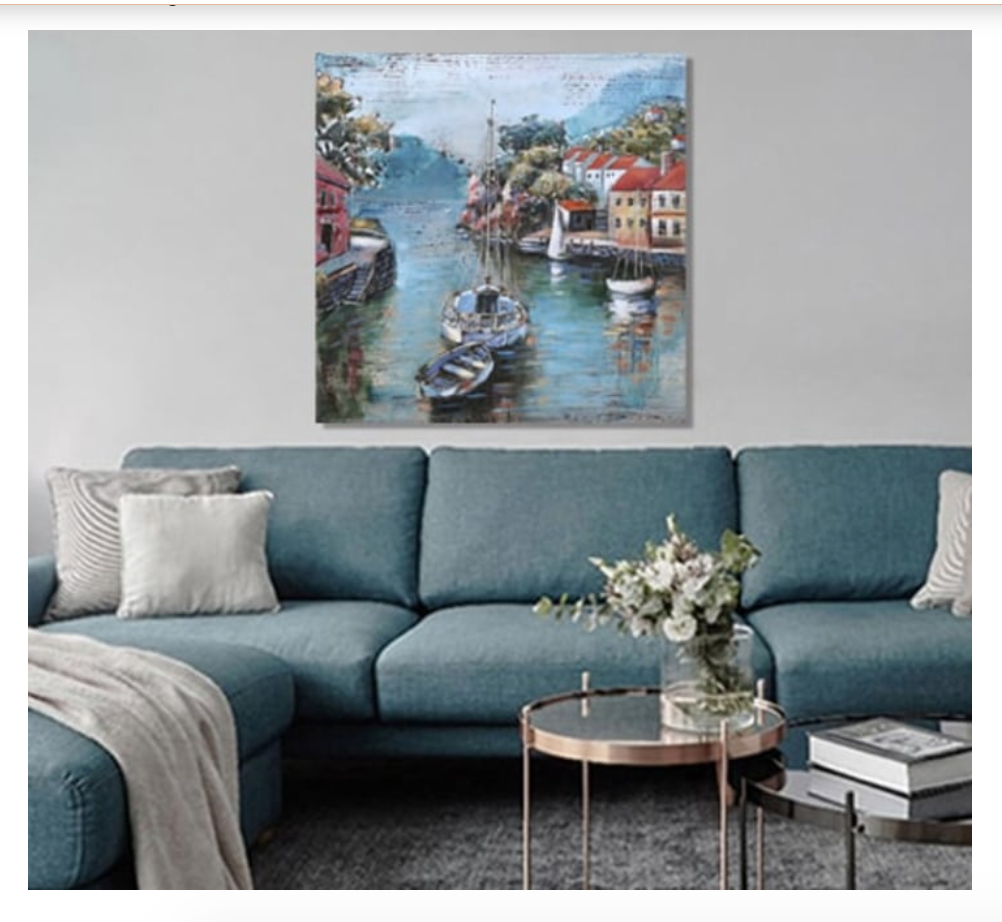 Mykonos Charm - 3D Metal Wall Decor 