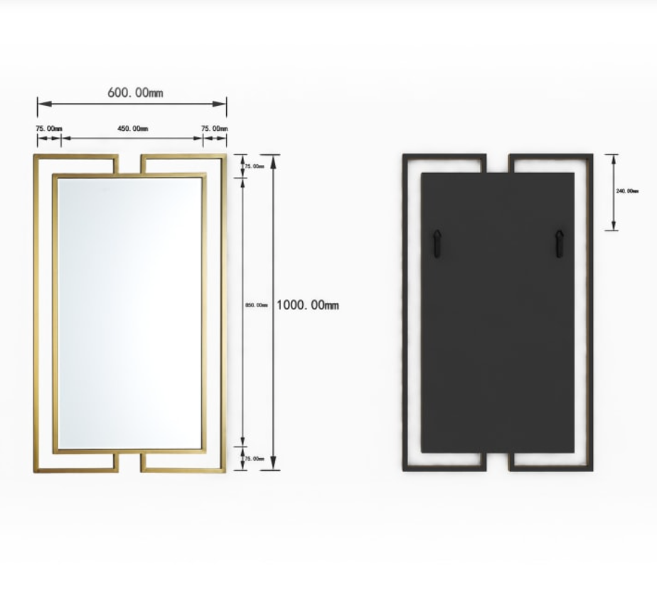 Orion Rectangular Mirror